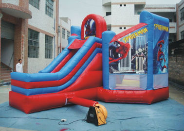 PVC Spiderman Jumping Castle / Inflatable Spiderman Lâu đài Bouncy cho vườn