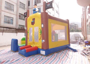 Công viên chủ đề Combo Inflatable Trẻ mới biết đi Pirate Ship Lâu đài Bouncy Cho thuê