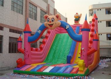 Phim hoạt hình đáng yêu Trượt Inflatable thương mại, Kids Inflatable Slides For Park