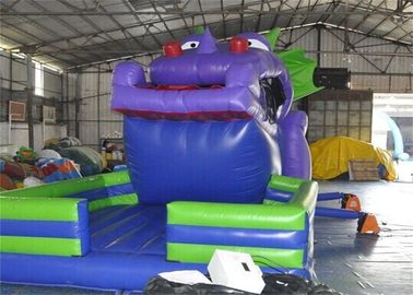 Kích thước tùy chỉnh Trượt Inflatable thương mại, 18ft Khủng long Inflatable Slide For Kids