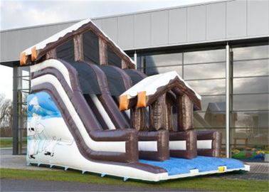 In đầy đủ thương mại Trượt Inflatable, Sân chơi Inflatable hấp dẫn Trượt Với ​​thiết kế nhà