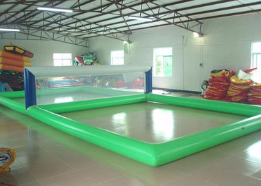 Trò chơi thể thao hấp dẫn thể thao Sân bóng chuyền Inflatable 15 × 8m