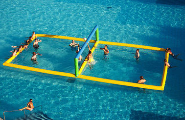 Vui thương mại Inflatable Aqua Park Inflatable Volleyball Tòa án Đối với nước