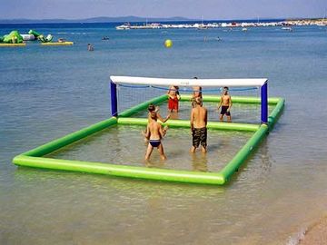 Trò chơi bãi biển ngoài trời inflatable / Sân bóng chuyền nước inflatable cho bờ biển