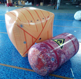 Thú vị Inflatable Paintball Bunker Lĩnh Vực, Tarpaulin PVC Hộp Bơm Hơi Inflatable Thùng Dầu Hộp Bơm Hơi