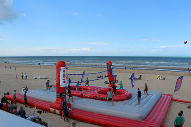 Đồ chơi bãi biển Inflatable khổng lồ thổi lên sân bóng chuyền với in logo