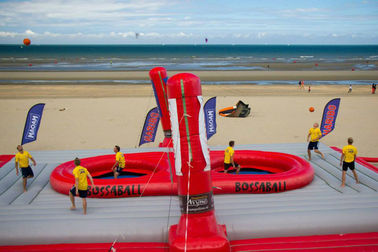 Đồ chơi bãi biển Inflatable khổng lồ thổi lên sân bóng chuyền với in logo