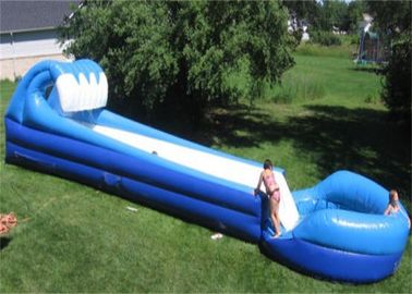 Long Inflatable trượt nước thương mại cho đồng cỏ, hồ bơi bơm hơi trượt nước