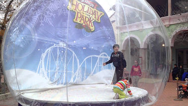 Sản phẩm quảng cáo ngoài trời Inflatable Giáng sinh trong suốt Quả cầu tuyết