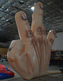 Chống cháy khổng lồ Inflatable Trang trí bàn tay duy nhất với 5 ngón tay