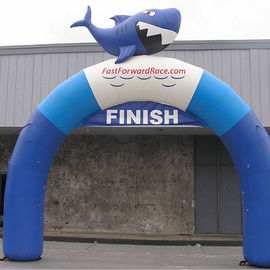 Tiêu chuẩn Tethered Inflatable Arch, Kín PVC Inflatable Kết thúc Dòng Arch cho ngoài trời