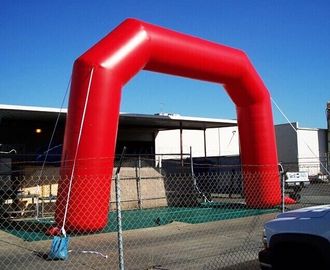 Sản phẩm quảng cáo Inflatable màu đỏ PVC Inflatable Arch cho lối vào