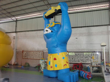 Phim hoạt hình khổng lồ Inflatable, Bạt PVC Inflatable Gorila cho quảng cáo