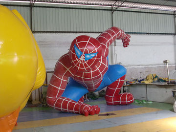 Tuyệt vời không thấm nước Inflatable Quảng cáo Sản phẩm Cartoon Spiderman