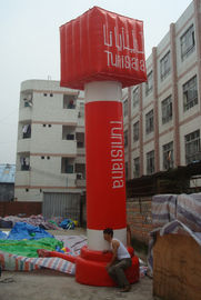Red / Blue Outdoor Celebration PVC cột quảng cáo inflatable cho sự kiện