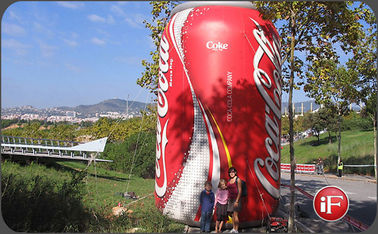 Sản phẩm quảng cáo Inflatable bền / Chai nhựa PVC Coca Cola
