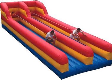 Inflatable Trò chơi tương tác Ngoài trời đôi Lane Inflatable Bungee Run Thuê
