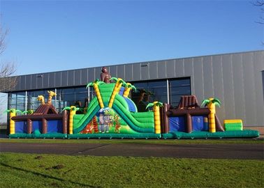 Khóa học trở ngại hỗn hợp Inflatable khổng lồ Lâu đài Bouncy Sân chơi