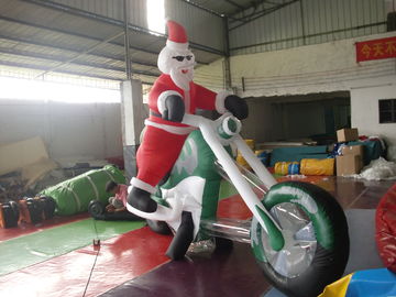 Trang trí Giáng sinh ngoài trời Inflatable / Bơm hơi khổng lồ Santa Claus