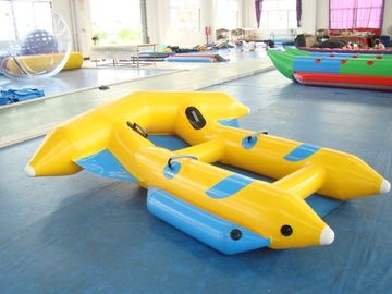 Đồ chơi nước Inflatable mát, màu vàng và bạt PVC Inflatable bay cá