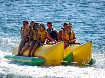 Inflatable thể thao dưới nước Thuyền chuối / đôi thuyền chuối cho các trò chơi nước bơm hơi