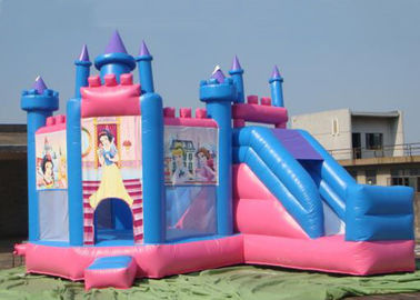 Ngoài trời lớn Inflatable Combo công chúa Jumping Castle Với Slide cho thuê