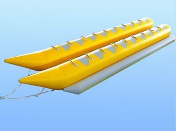 Thuê Plato PVC Tarpaulin nước Rider Chuối Thuyền Inflatable với đôi ống