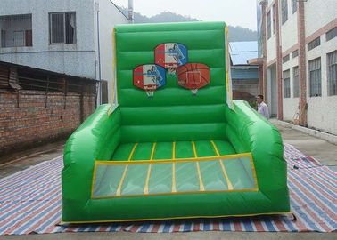 Plato PVC Tarpaulin Inflatable Thể Thao Trò Chơi / Sân Bóng Rổ Inflatable Cho Chụp