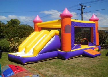 Trẻ em Double Lane Inflatable Combo Castle Nhà Bounce với Slide