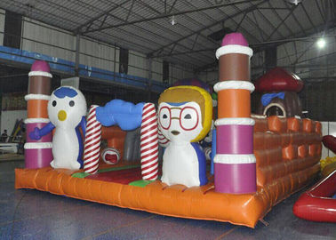 Giant Animal Sân chơi Inflatable Trẻ em Lâu đài Bouncy Với Slide