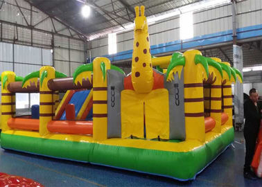 Nghịch ngợm Palm Tree PVC Tarpaulin Lâu đài Bouncy Inflatable cho trẻ em