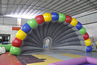 Cầu vồng Inflatable Tent, PVC đầy màu sắc Inflatable Stage Tent Đối với Liên hoan