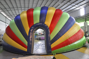 Cầu vồng Inflatable Tent, PVC đầy màu sắc Inflatable Stage Tent Đối với Liên hoan