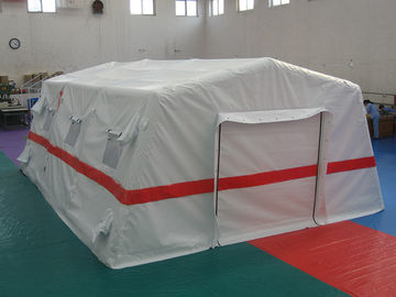 Bệnh viện truyền thống màu trắng lều bơm hơi, 0.65mm PVC Inflatable khẩn cấp lều