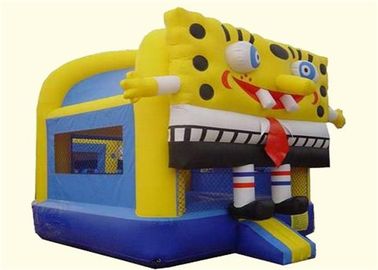 An toàn thương mại dễ thương Spongebob Inflatable Bouncer nhà cho trẻ em