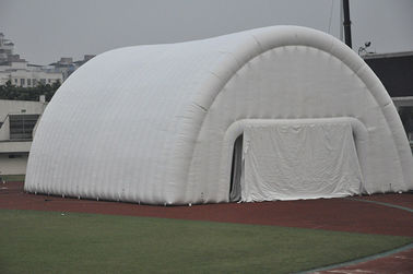 Lều thể thao bơm hơi PVC trắng ngoài trời chuyên nghiệp cho sự kiện 40 × 15m