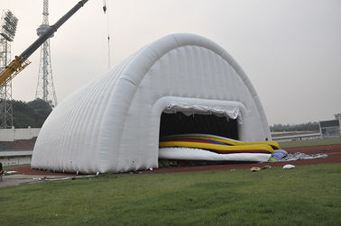 Lều thể thao bơm hơi PVC trắng ngoài trời chuyên nghiệp cho sự kiện 40 × 15m