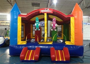 Thương mại Plato PVC Tarpaulin Inflatable Bouncer House Với Slide nhỏ