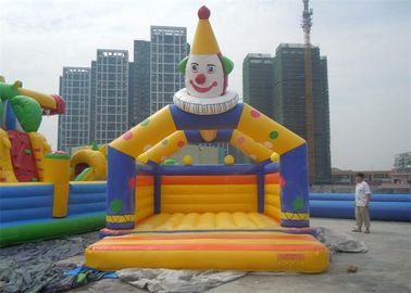 Ngoài trời Bền Clown Nhảy Inflatable Bouncer Cho Trẻ Em, EN14960