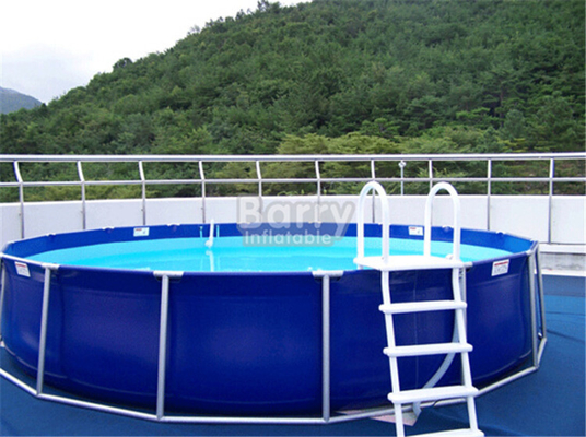 Hộp chứa nước di động tròn tùy chỉnh Hồ bơi nước di động Đường kính 20m