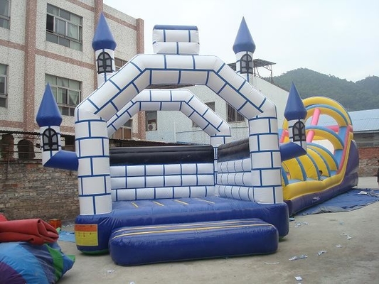 Tổ hợp Bouncer thương mại PVC 0,55mm Lâu đài nhảy bơm hơi cho trẻ em