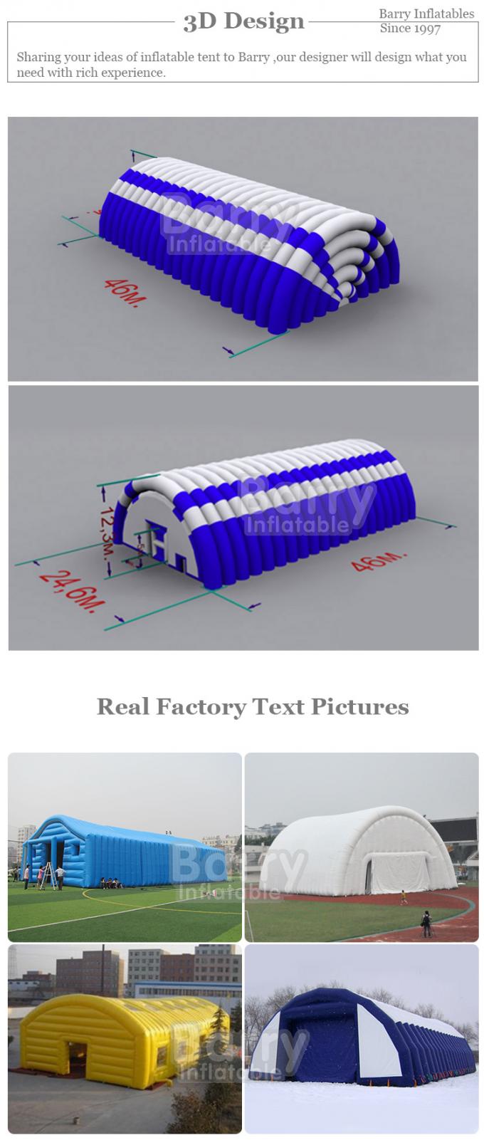 Lều khử trùng bơm hơi thời trang 42m2 Lều thổi lên Lều tắm 1