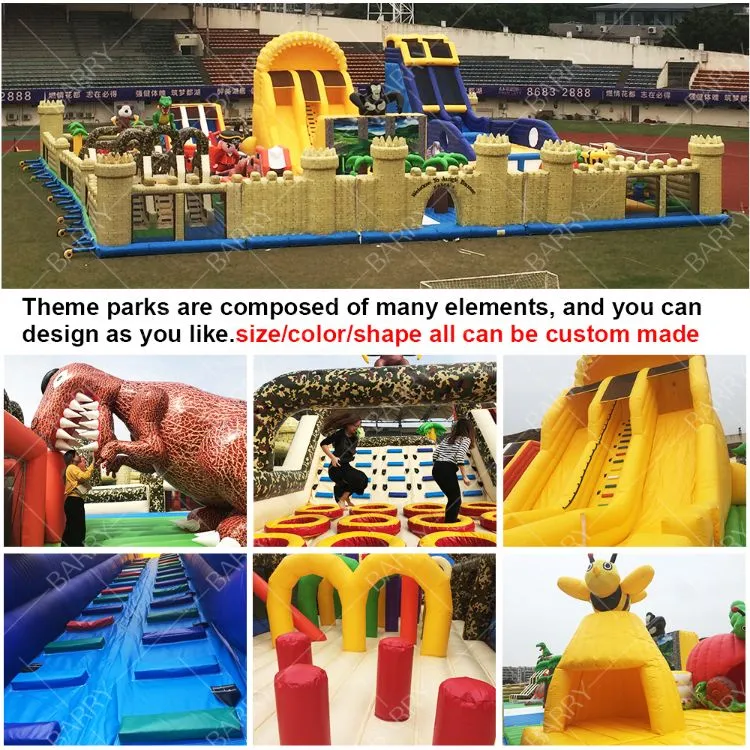 Custom World'S Biggest Kids Indoor Bounce House Công viên giải trí sân chơi hơi 2