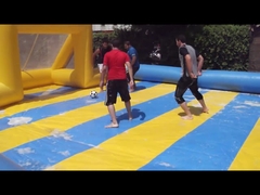 Outdoor Inflatable Soccer Game Tarpaulin Soccer Field Football Bounce