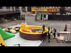 Mechanical Inflatable Bull Ride 5*5m For Sporting Amusement Park