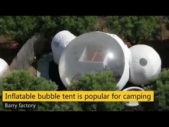 Chất liệu PVC 1.0mm Lều bong bóng bơm hơi Mái vòm ngoài trời Đường kính 3m