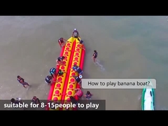 Trung Quốc khí hàn 2-10 người Banan Boat Inflatable nước trò chơi