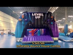 Tùy chỉnh kích thước bán buôn Level Up Inflatable Bouncer Combo Bouncy Castle For Kids