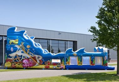 Blue Sea Customized Trượt Inflatable thương mại với vật liệu PVC chống thấm nước