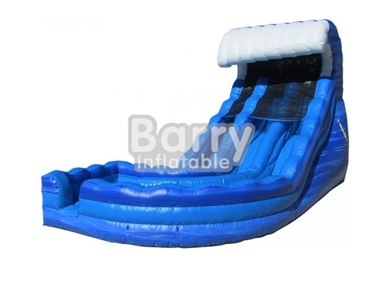 Thương mại Blue Curve Wave Slide trượt nước cho trẻ em